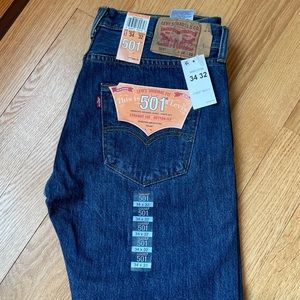 Levi 501 Straight Leg Button-Fly Jeans